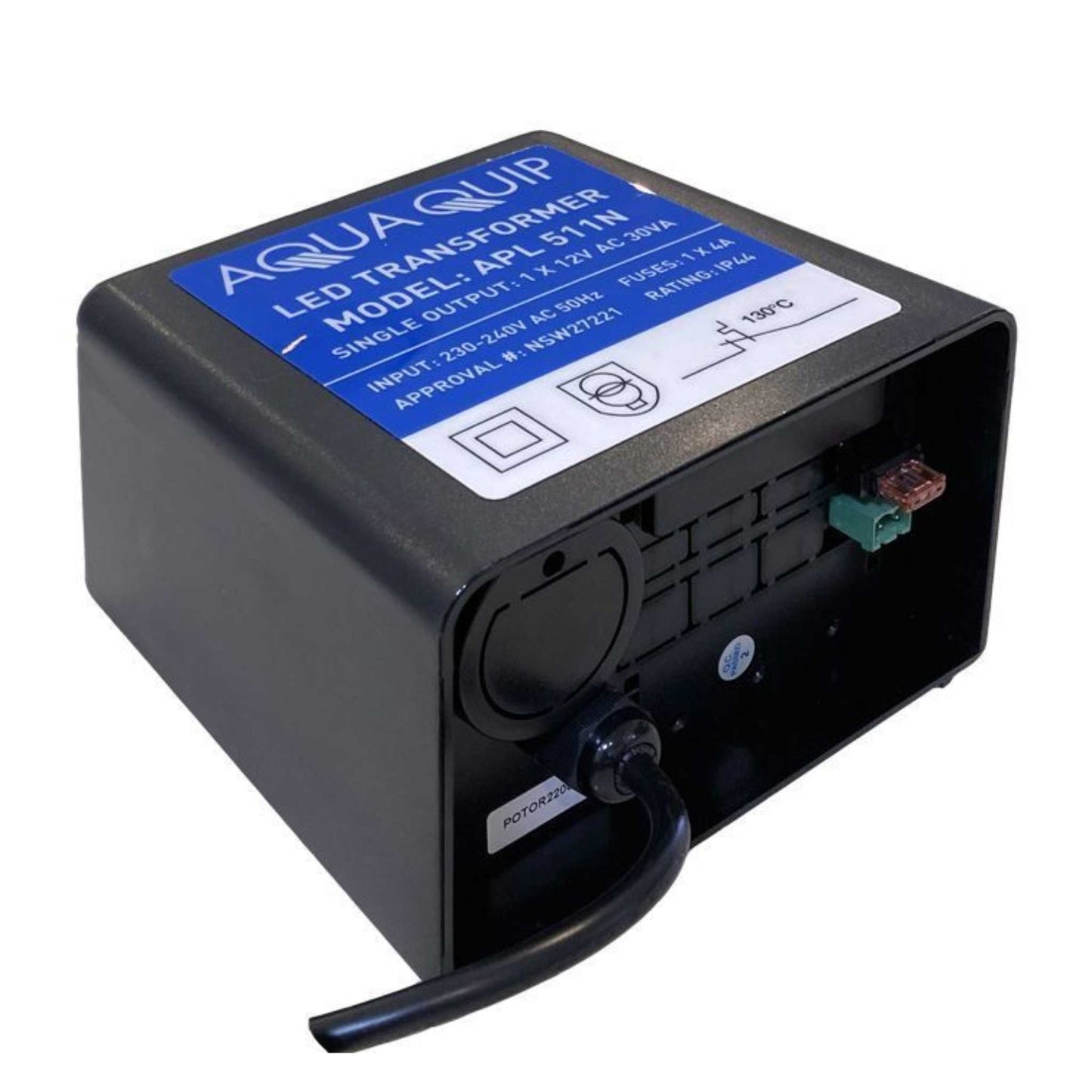 Aquaquip Transformer - 12V 30VA Plug In (Single)