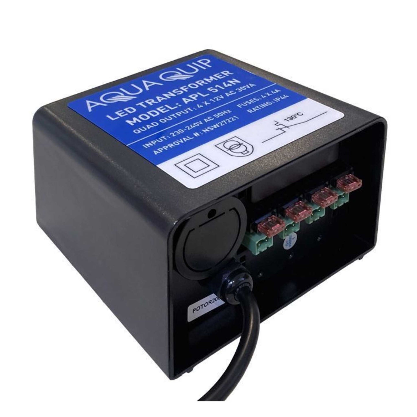 Aquaquip Transformer 12V 4 x 30VA Plug In (Quad)