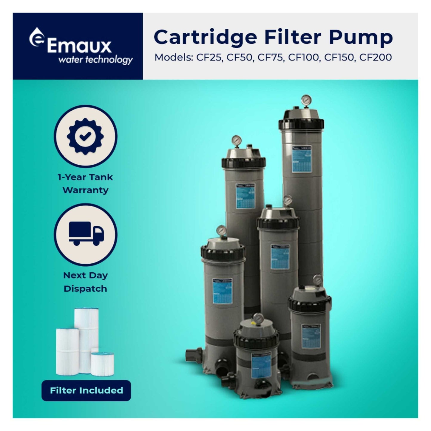 Emaux CF100 Cartridge Filter